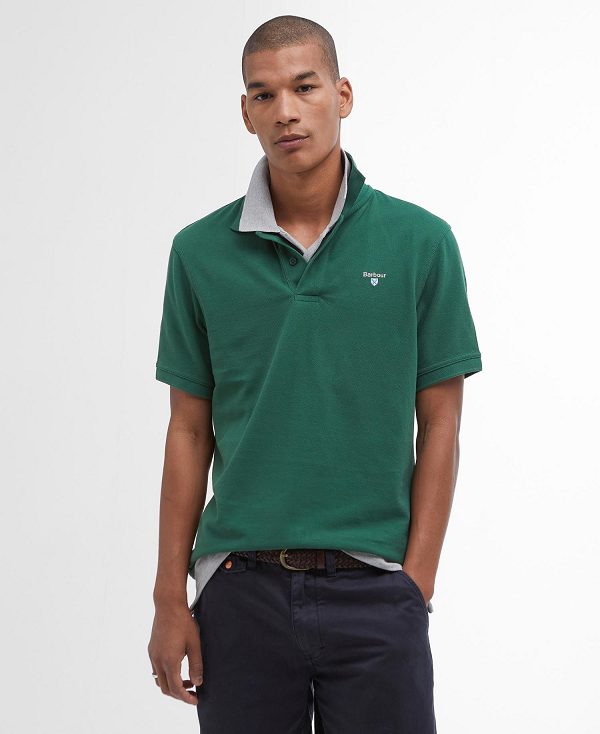 Barbour Sports Polo Shirt Blå | BABO88153