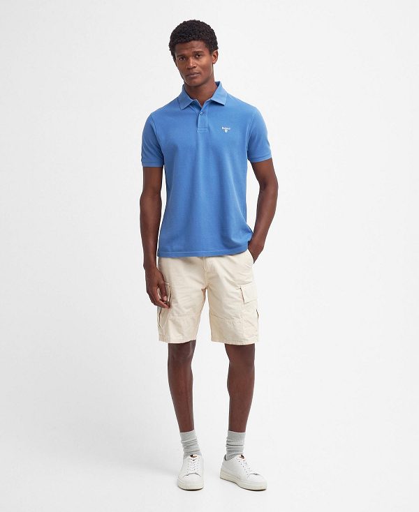 Barbour Sports Polo Shirt Blå | BABO88166