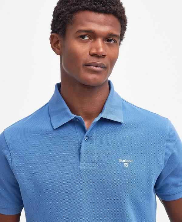 Barbour Sports Polo Shirt Blå | BABO88166