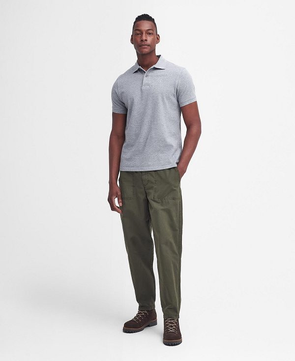 Barbour Sports Polo Shirt Grå | BABO88209