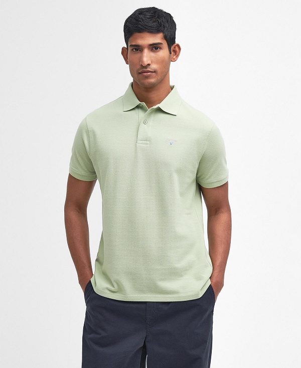 Barbour Sports Short-sleeved Polo Shirt Grøn | BABO88178