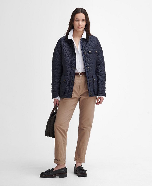 Barbour Starling Quilted Jacket Mørkeblå | BABO89339