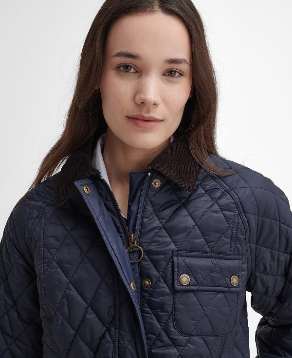 Barbour Starling Quilted Jacket Mørkeblå | BABO89339