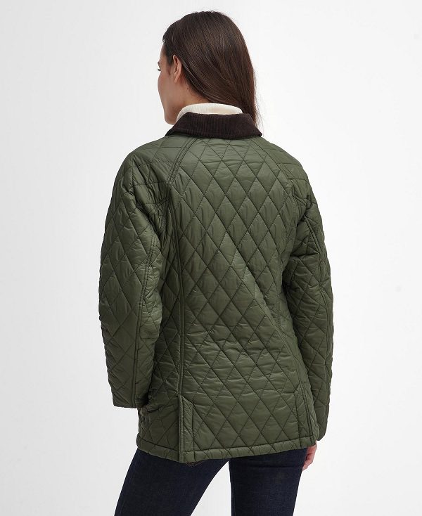 Barbour Starling Quilted Jacket Olivengrøn | BABO89334