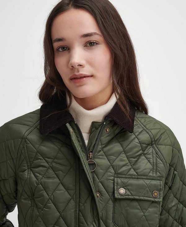 Barbour Starling Quilted Jacket Olivengrøn | BABO89334