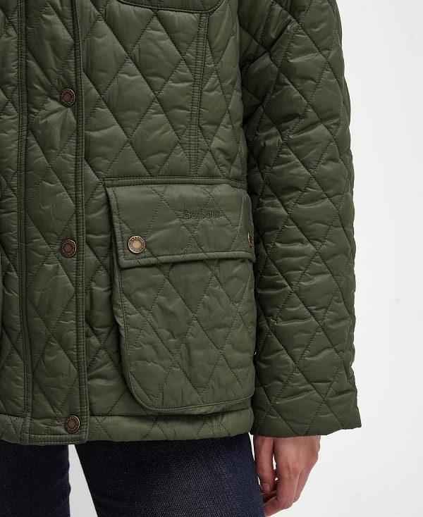 Barbour Starling Quilted Jacket Olivengrøn | BABO89334