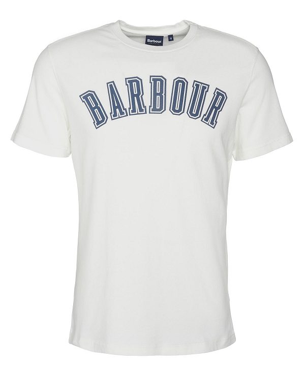 Barbour Stockland Graphic T-shirt Hvide | BABO88361