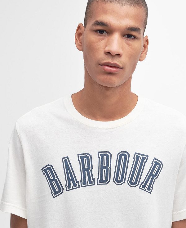 Barbour Stockland Graphic T-shirt Hvide | BABO88361