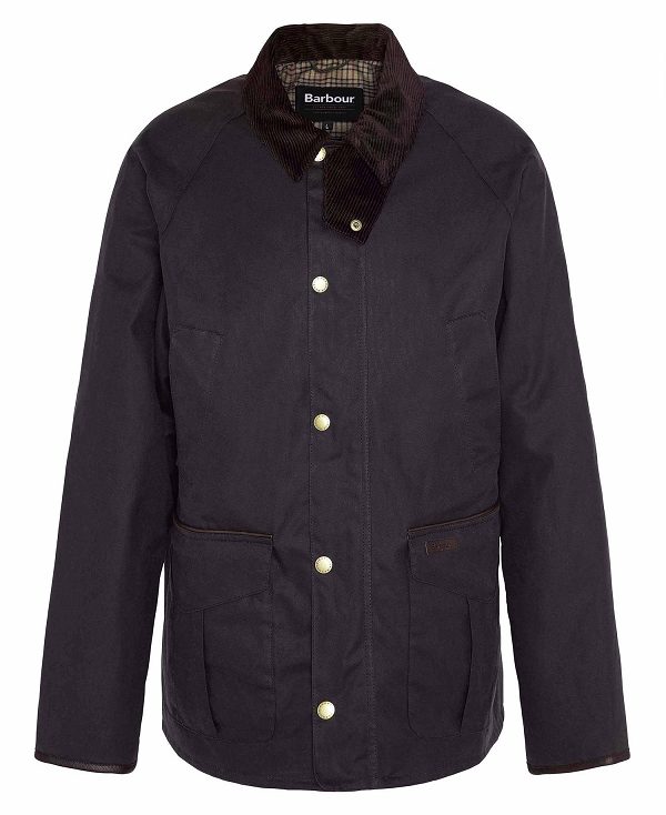 Barbour Stratford Tattersall Waxed Jacket Sort | BABO87242