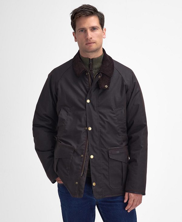 Barbour Stratford Tattersall Waxed Jacket Sort | BABO87242