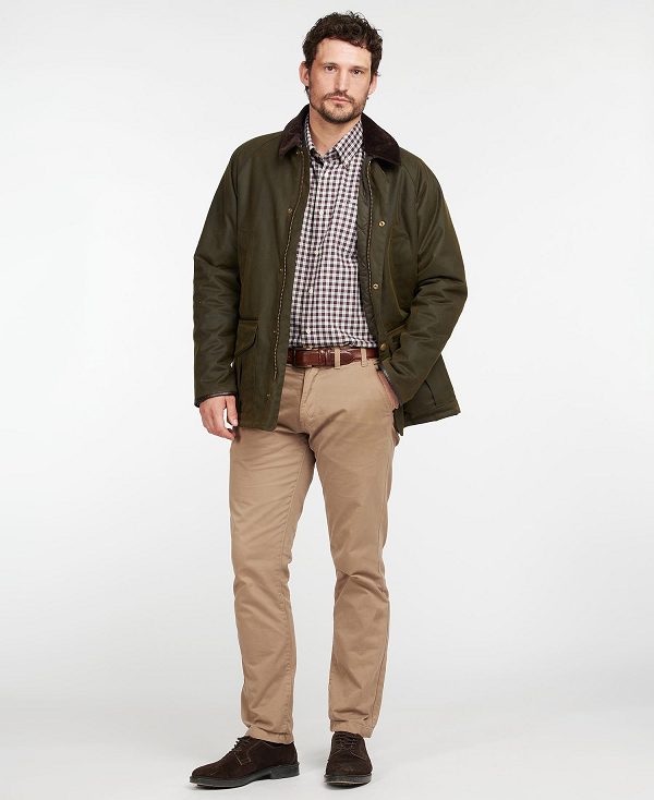 Barbour Stratford Wax Jacket Olivengrøn | BABO87243