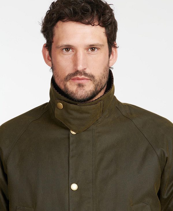 Barbour Stratford Wax Jacket Olivengrøn | BABO87243