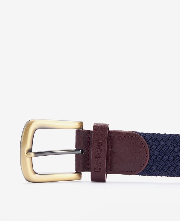 Barbour Stretch Webbing Belt Mørkeblå | BABO88950