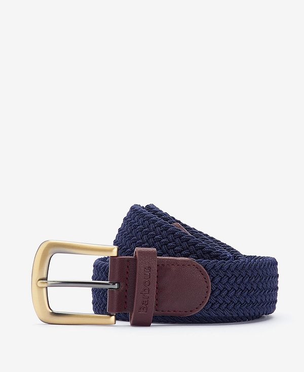 Barbour Stretch Webbing Belt Mørkeblå | BABO88950