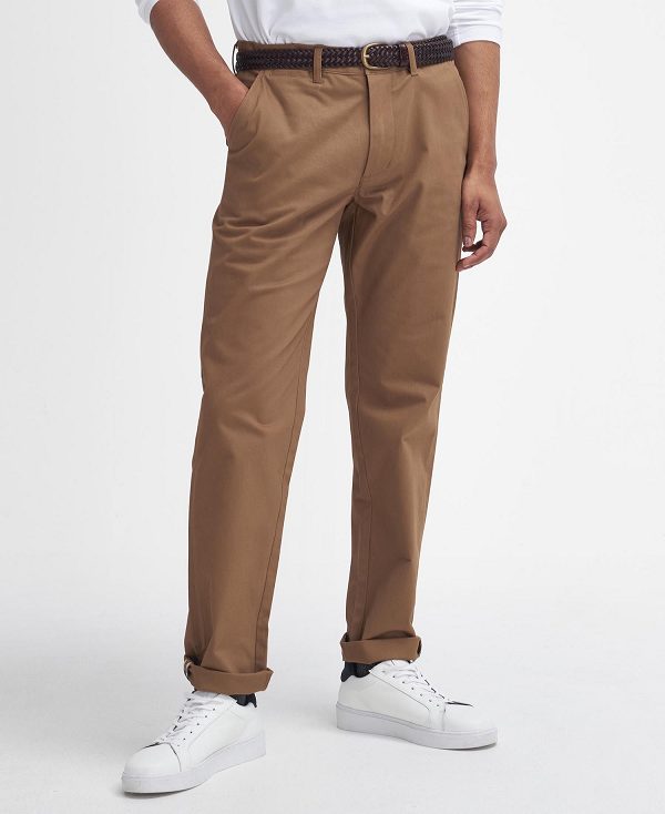 Barbour Suede Sateen Tailored Trousers Beige | BABO88803