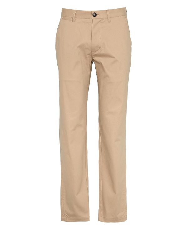 Barbour Suede Sateen Tailored Trousers Brune | BABO88832