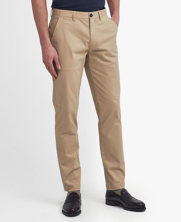 Barbour Suede Sateen Tailored Trousers Brune | BABO88832