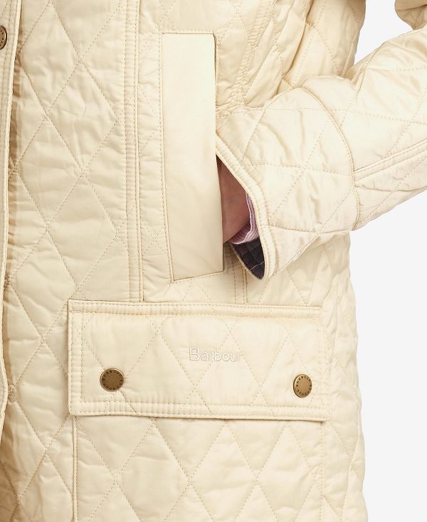 Barbour Summer Beadnell Quilted Jacket Beige | BABO89249