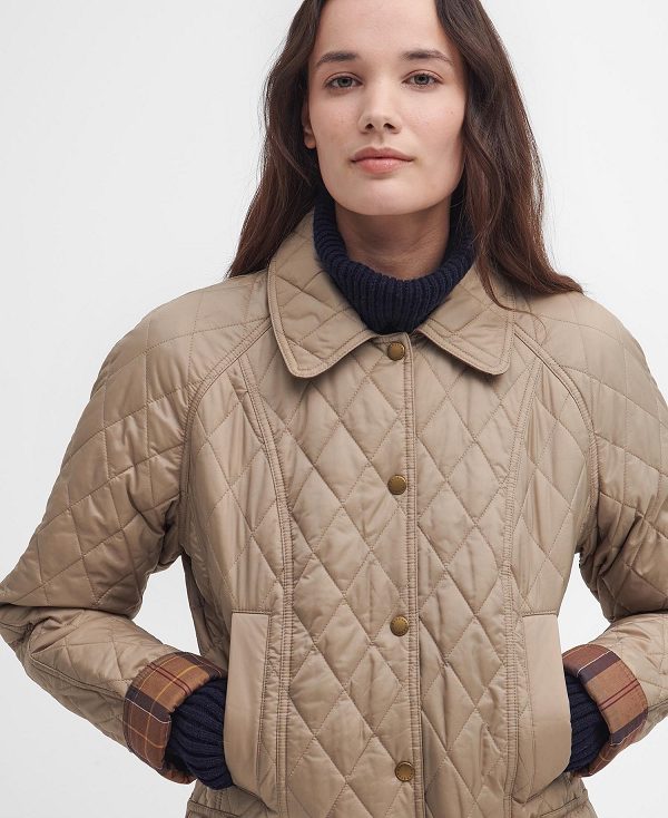 Barbour Summer Beadnell Quilted Jacket Brune | BABO89364