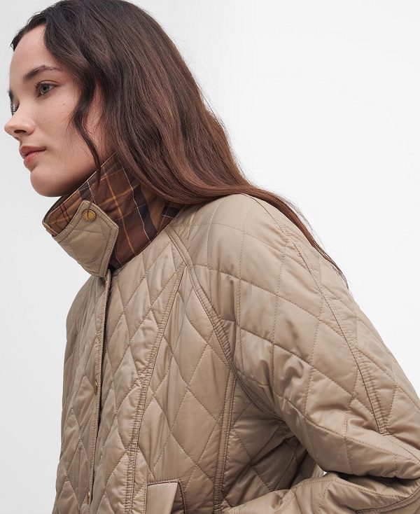 Barbour Summer Beadnell Quilted Jacket Brune | BABO89364