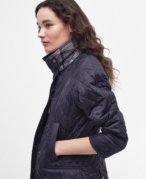 Barbour Summer Beadnell Quilted Jacket Mørkeblå | BABO89303