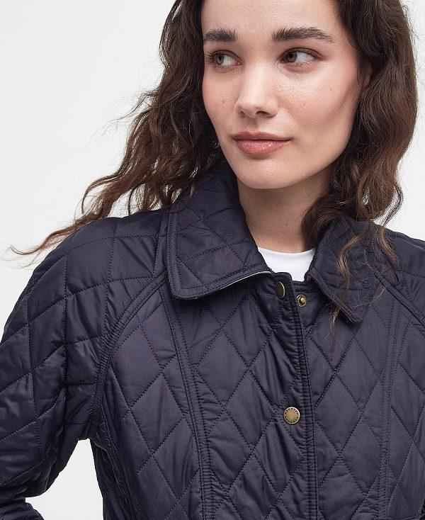 Barbour Summer Beadnell Quilted Jacket Mørkeblå | BABO89303