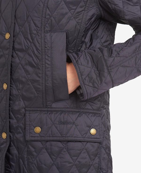 Barbour Summer Beadnell Quilted Jacket Mørkeblå | BABO89303