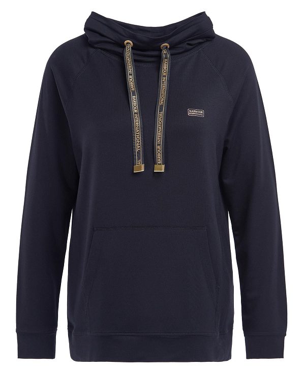 Barbour Suspension Hoodie Sort | BABO89784