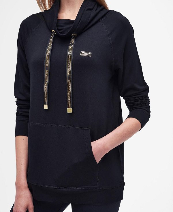 Barbour Suspension Hoodie Sort | BABO89784