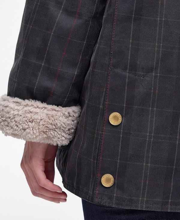 Barbour Swainby Waxed Jacket Mørkeblå | BABO89190