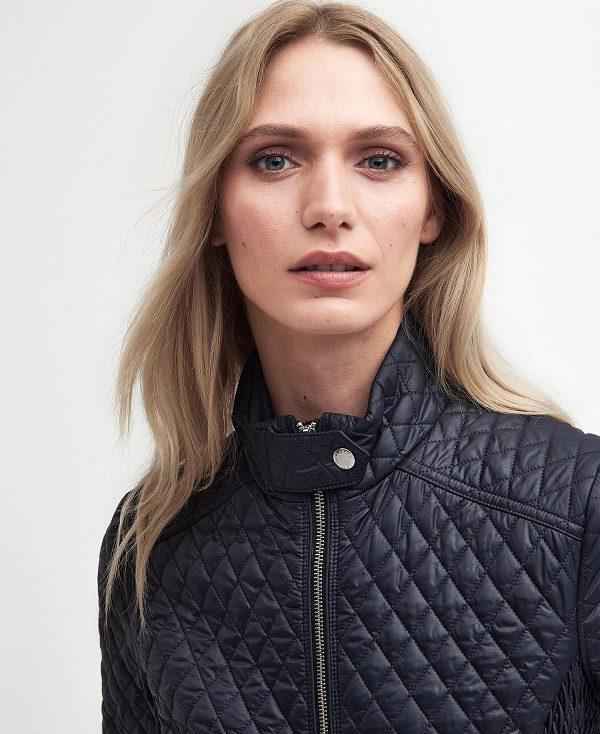 Barbour Swallow Quilted Jacket Mørkeblå | BABO89298