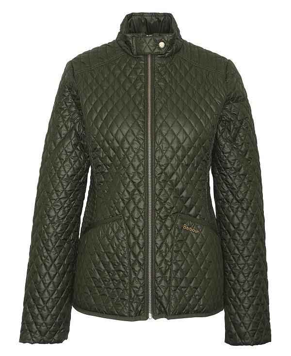 Barbour Swallow Quilted Jacket Olivengrøn | BABO89299