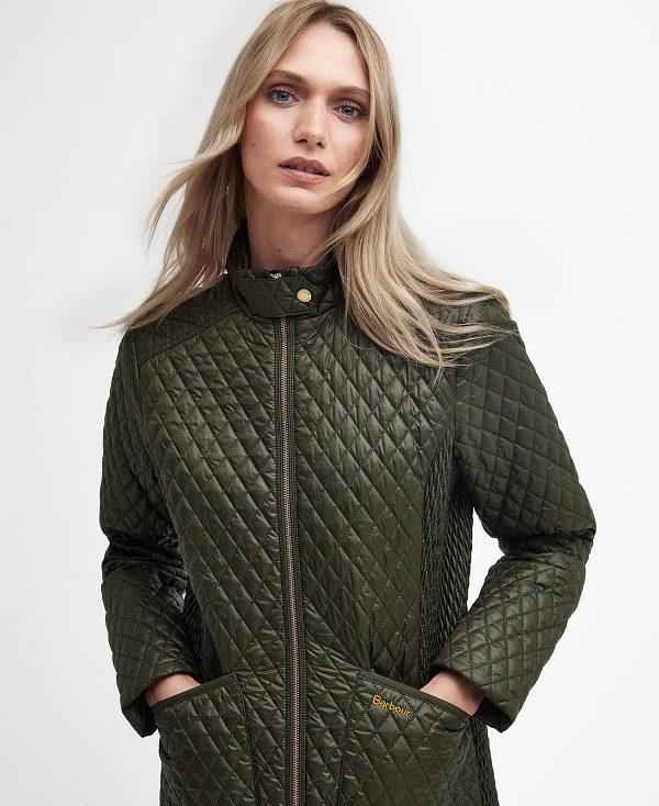 Barbour Swallow Quilted Jacket Olivengrøn | BABO89299