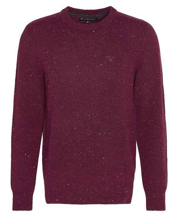 Barbour Tainsbury Crew Neck Jumper Bordeaux | BABO88642