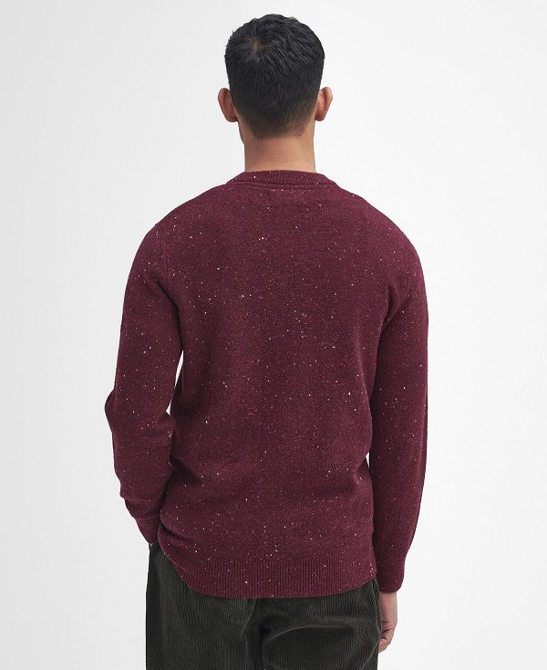 Barbour Tainsbury Crew Neck Jumper Bordeaux | BABO88642