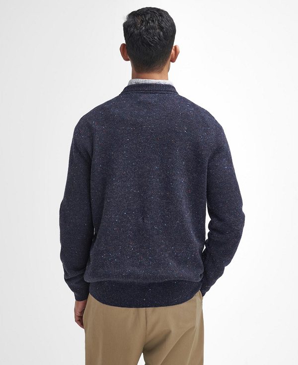 Barbour Tainsbury Crew Neck Jumper Mørkeblå | BABO88634