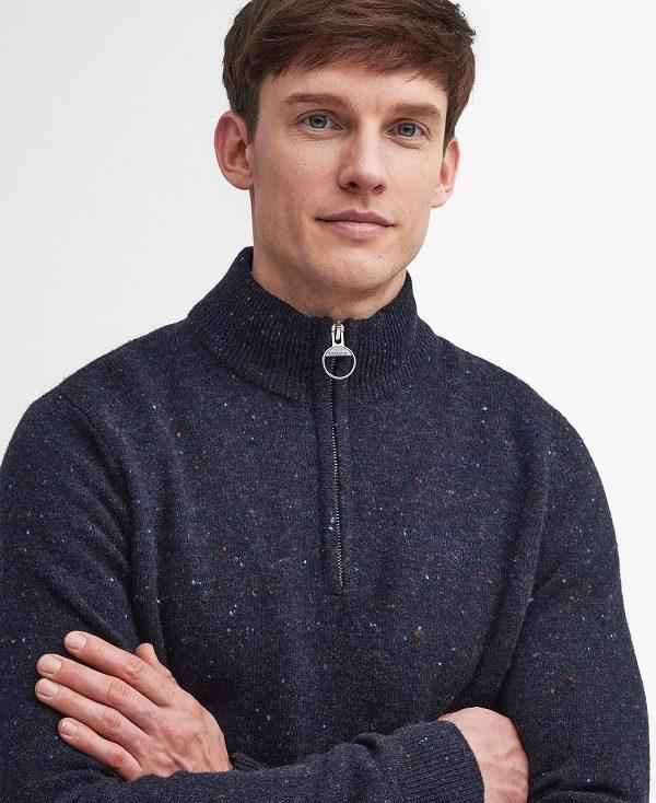 Barbour Tainsbury Half-zip Jumper Mørkeblå | BABO88632