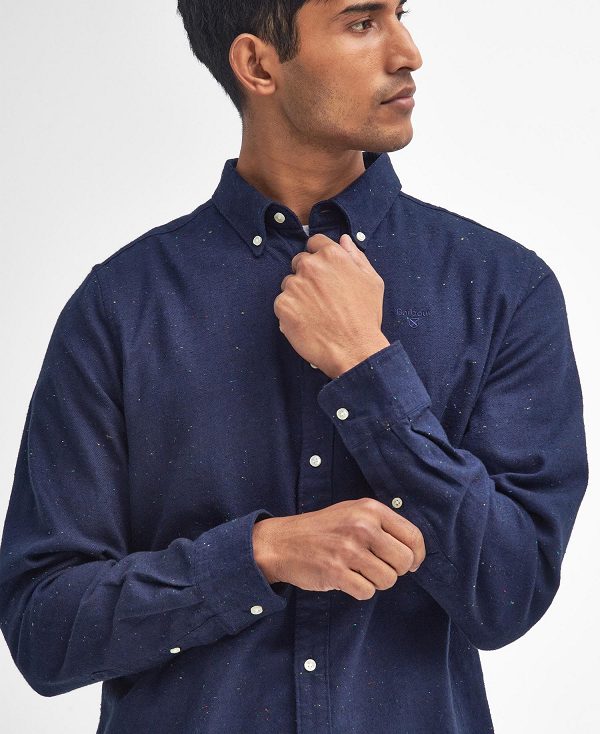 Barbour Tainsbury Tailored Long Sleeved Shirt Mørkeblå | BABO87864