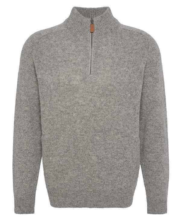 Barbour Talder Half-zip Jumper Grå | BABO88676