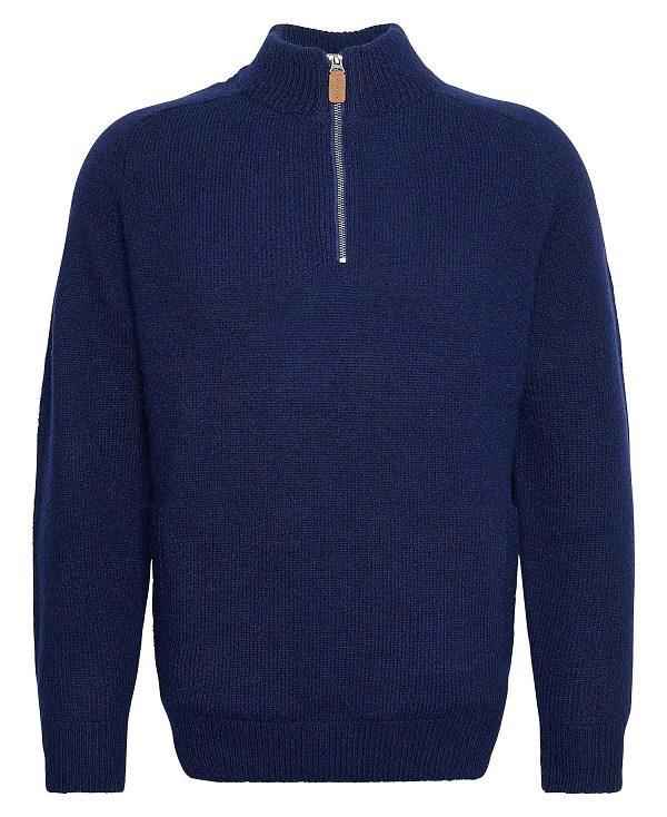 Barbour Talder Half-zip Jumper Mørkeblå | BABO88675