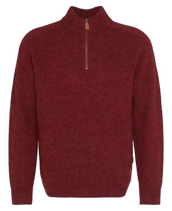 Barbour Talder Half-zip Jumper Rød | BABO88674