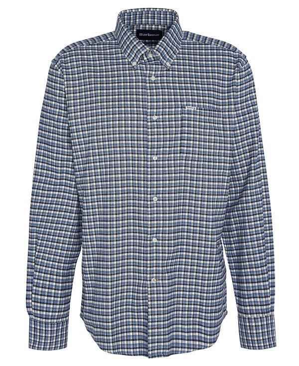 Barbour Tanlaw Regular Long-sleeved Shirt Blå | BABO87914