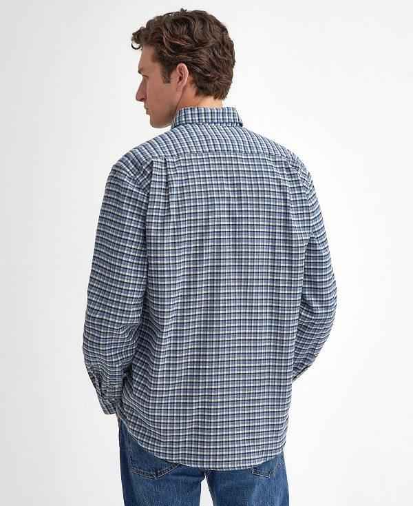 Barbour Tanlaw Regular Long-sleeved Shirt Blå | BABO87914