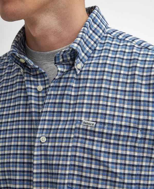 Barbour Tanlaw Regular Long-sleeved Shirt Blå | BABO87914