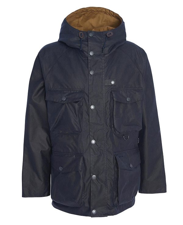 Barbour Tarn Utility Waxed Jacket Mørkeblå | BABO87195