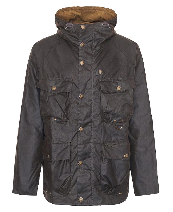 Barbour Tarn Utility Waxed Jacket Olivengrøn | BABO87200