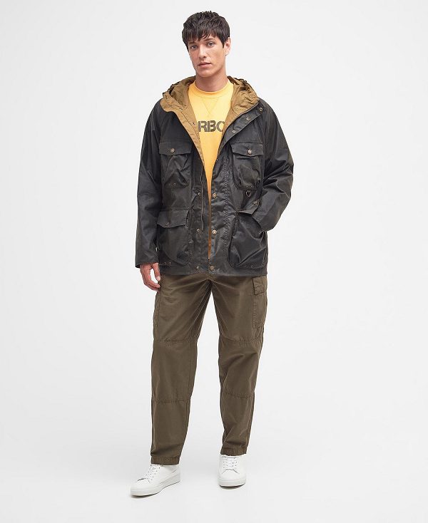 Barbour Tarn Utility Waxed Jacket Olivengrøn | BABO87200