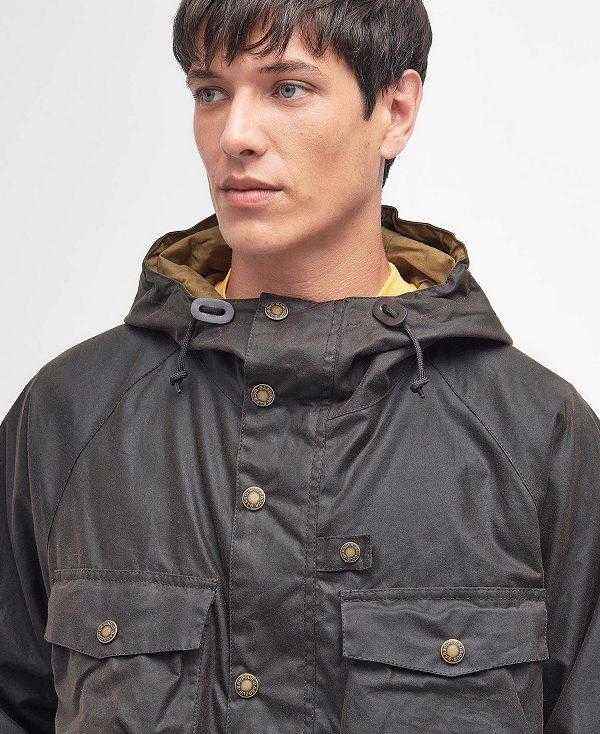 Barbour Tarn Utility Waxed Jacket Olivengrøn | BABO87200