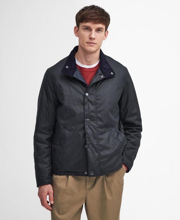 Barbour Tarnport Waxed Jacket Mørkeblå | BABO87247