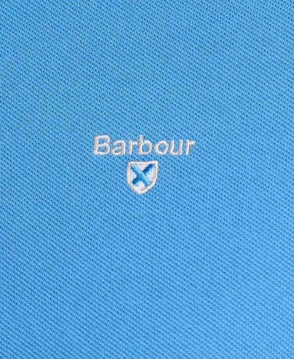 Barbour Tartan Pique Polo Shirt Blå | BABO88119